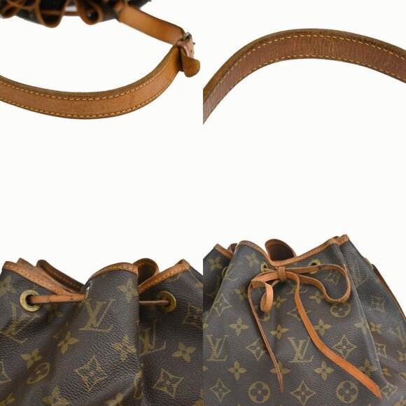 LOUIS VUITTON Petit Noe Drawstring Shoulder Bag Monogram Leather - Picture 8 of 13